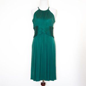 CYNTHIA STEFFE Green Halter Dress Size Medium New 275$